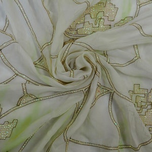 Embroidered Silk Chiffon