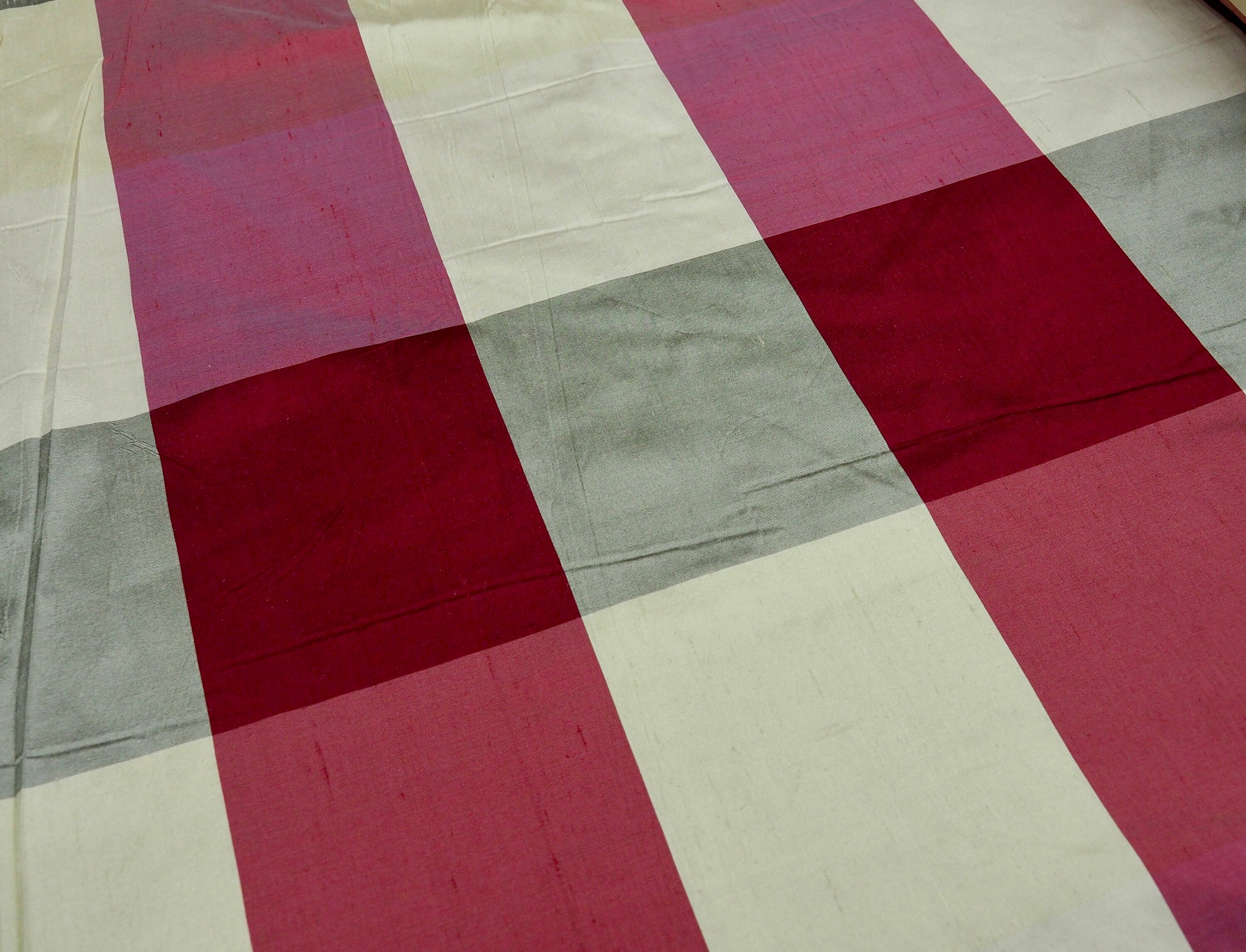 Black Gold 481 Plaid Silk Shantung main image 0