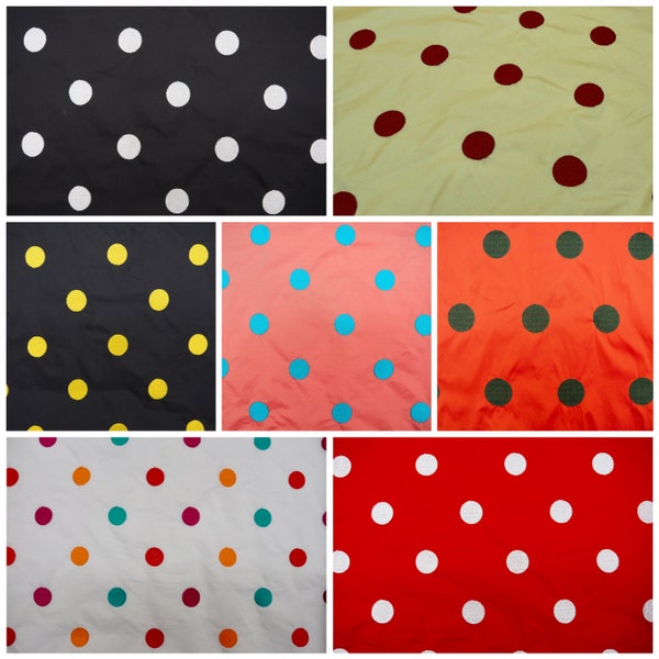 100% Polyester Taffeta Embroidered Polka Dot