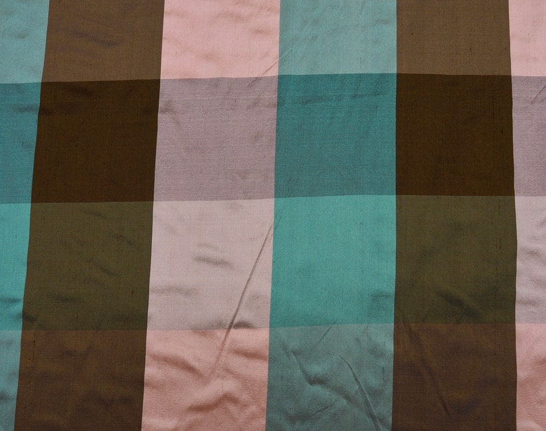 Purple Madras 97 Plaid Silk Shantung main image 0