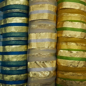 Striped Organza Lamé