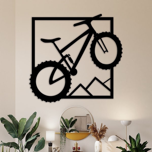 Bike (Bicycle) svg cut dxf file wall sticker pdf silhouette engraving template cnc cutting router digital vector download