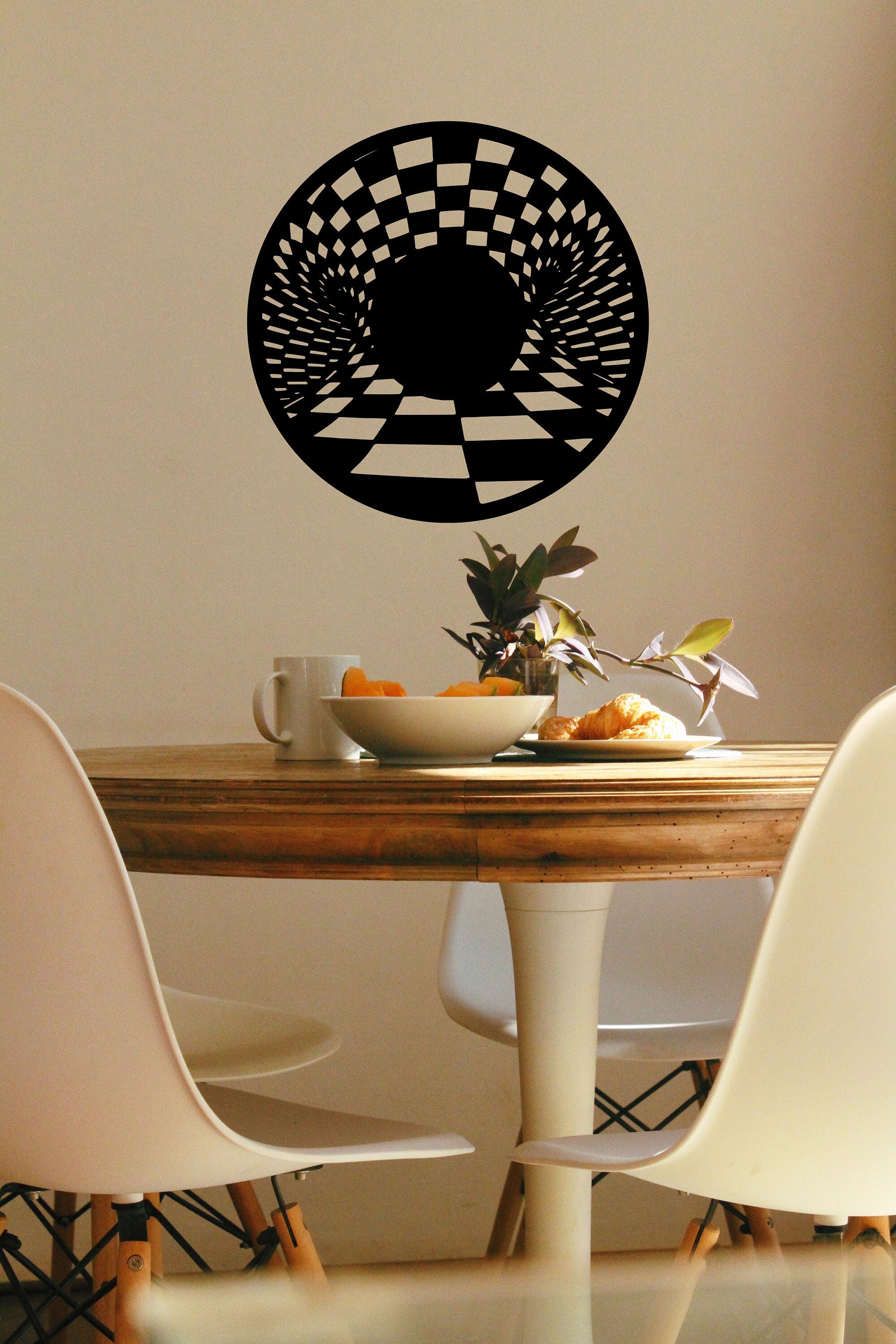 Delusion Graphics Sticker Eye Delusion Illusion Circle Svg Cut Dxf File Wall Sticker Pdf ...