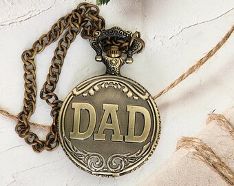 Best dad gift ever, pocket watch gift for father, pocket watch