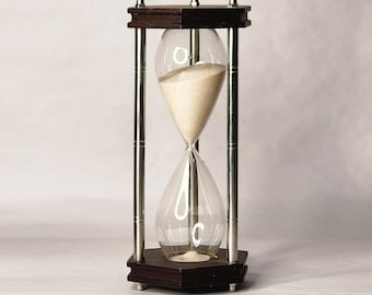 Unique Hourglass, Personalized Sand Clock, Christmas decoration gift, Home and Office décor Sand Timer, corporate gift, retirement gift
