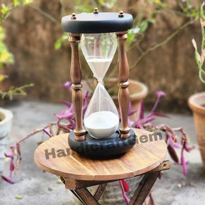 30 Minutes Engravable Hourglass, Sand Timer, Office Accessories, Personalized Sand hourglass, Unique Hourglass, home and décor, gift for dad