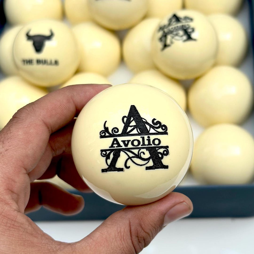 Custom Cue Ball, Engraved 8 Ball Pool Cue Ball, Best Gift For Pool
