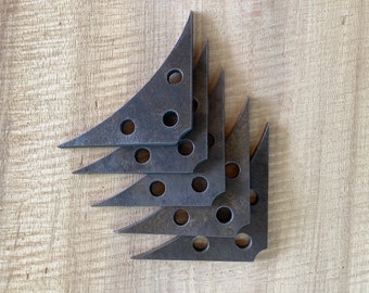 4" x 4" steel gussets