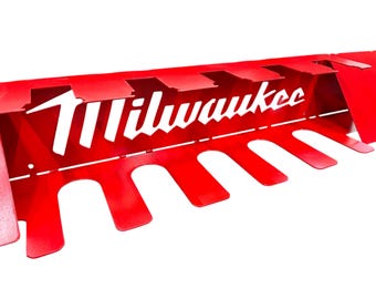 Battery charger/tool storage rack