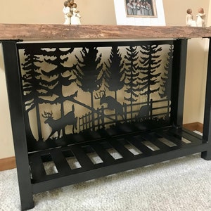 Deer scene entry way table