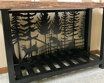 Deer scene entry way table