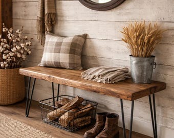 Steel Hairpin Bench Legs – Heavy Duty Industrial Furniture DIY Hardware Made USA