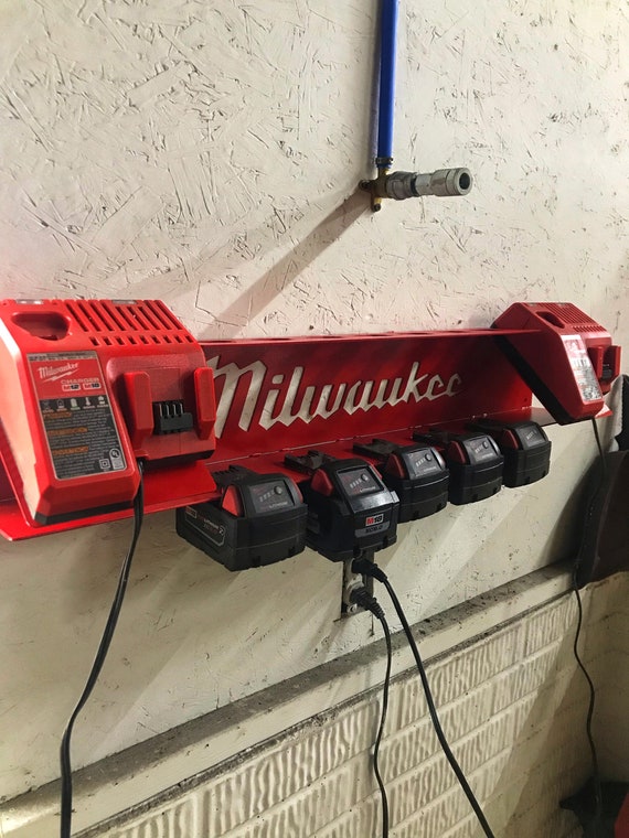 Milwaukee Battery Charging Station Etsy
