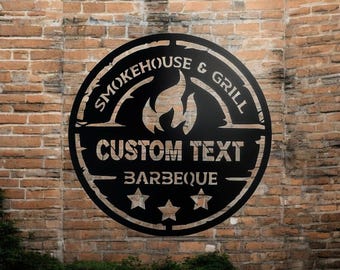 Backyard Barbeque signage custom sign