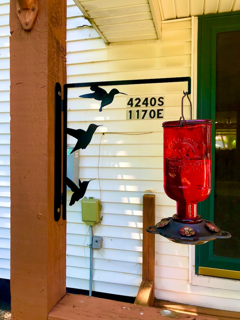 Hummingbird Feeder Hanger Etsy