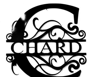 Custom cut Monogram