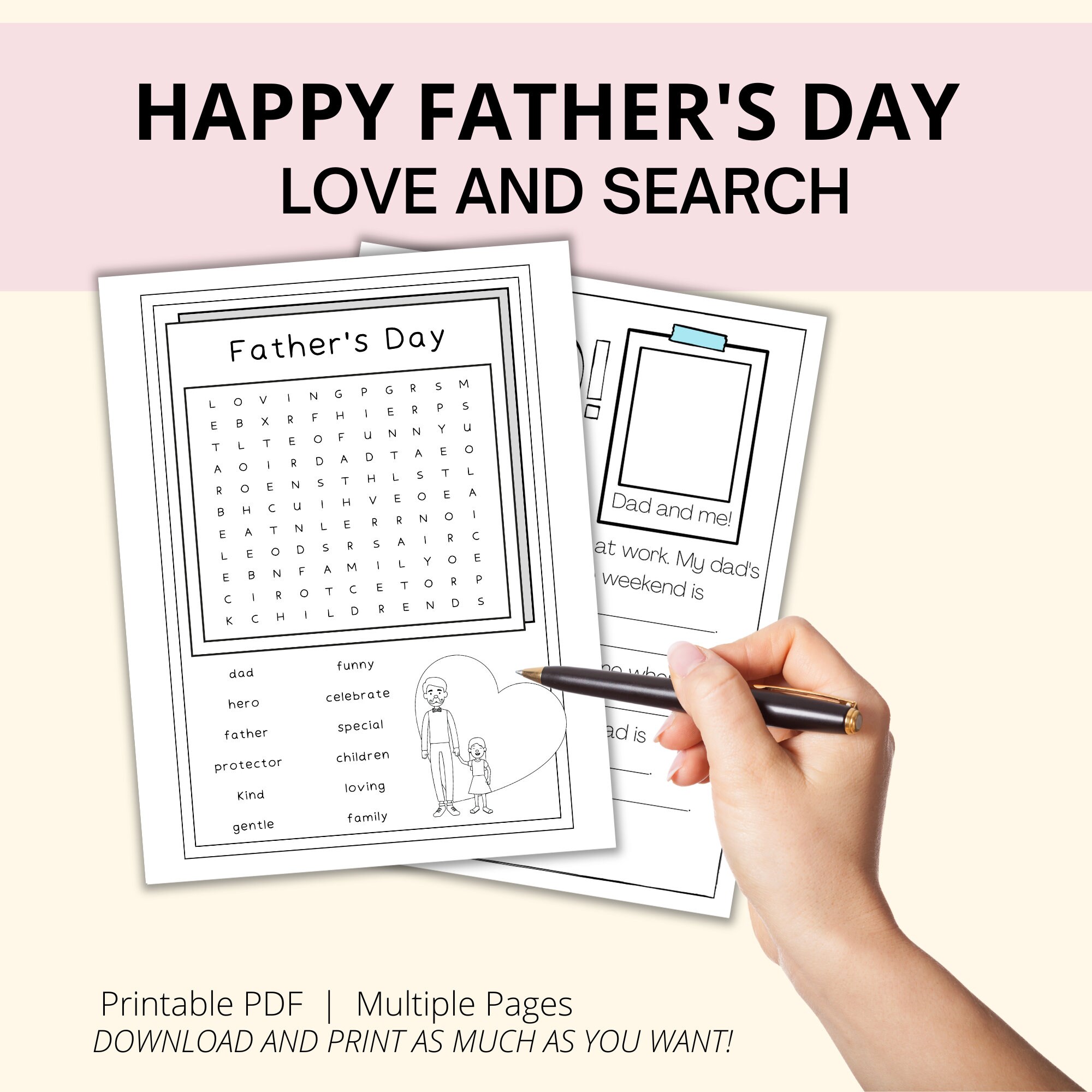 Happy Father's Day, Printable Happy Fathers Day Coloring Pages, Fathers ...