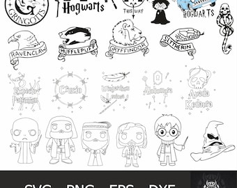 Movie Mega SVG Bundle, Magic Wizard Svg, Svg Files, Png Files Magic Wizard Svg School Movie Bundle, Svg for Shirts, Svg Files for Cricut