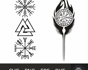Viking svg, Rune Svg cut file, Vegvisir svg, Viking Symbol svg, nordic svg, Celtic runes svg, Norse Mythology svg, Scandinavian png clipart
