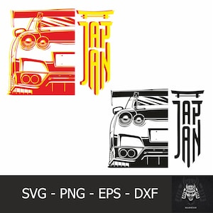 Gtr R35 /Gtr R34 / Gtr R33 /Gtr R32 /Gtr R31 / Gtr Familie / Godzilla /Skyline /JDM /Digital Download /Svg /Png /Eps /Dxf
