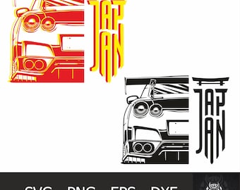 Gtr R35 /Gtr R34 / Gtr R33 /Gtr R32 /Gtr R31 / Gtr Family / Godzilla /Skyline /JDM /Digital Download / Svg /Png /Eps /Dxf