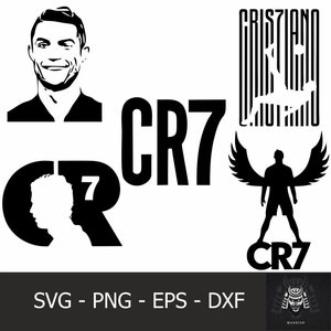 Cristiano Ronaldo Svg /Al nassr Svg / Cr7 Svg /Ronaldo Silhouette/ Ronaldo Clipart /Goat