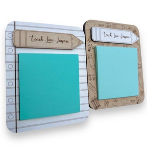 Teacher Gift Sticky Note Holder,Teacher Sticky Note Holder,Personalized Teacher Name Gift,Teacher Appreciation Gift,Teacher Gift,Desk Decor