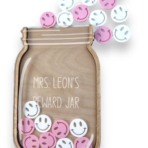 Aangepaste houten beloningspot voor kinderen: cadeau voor leraar in de klas