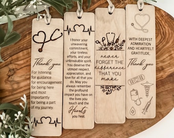 Lesezeichen Lesezeichen | Krankenschwester Geschenk | Dr. Geschenkidee | Rn Geschenk | Geburtsgeschenk | Personalisierte Lesezeichen | Danke Geschenk