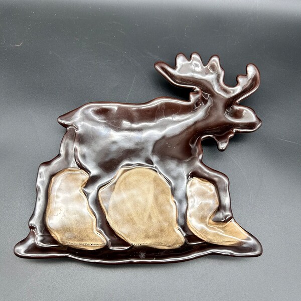 Woodland Collection by Home Studio Open Candy Dish Moose Plate