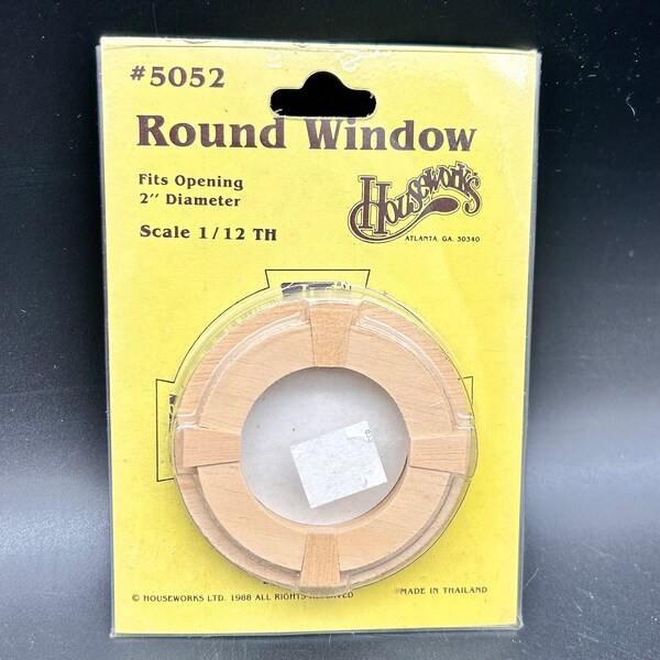 Miniature Round window for Doll House