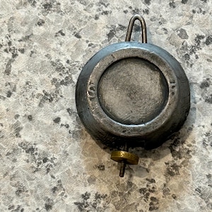 Vintage heavy Clock Pendulum Bob 1 1/2 inches S and F
