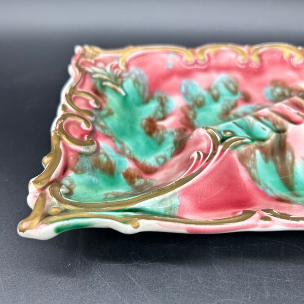 Ashtray MCM Pink and Green Large Ceramic Ashtray