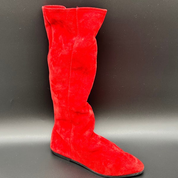 Red Suede Boots Spain 6M