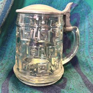 Glass Stein Beer Mug Vintage