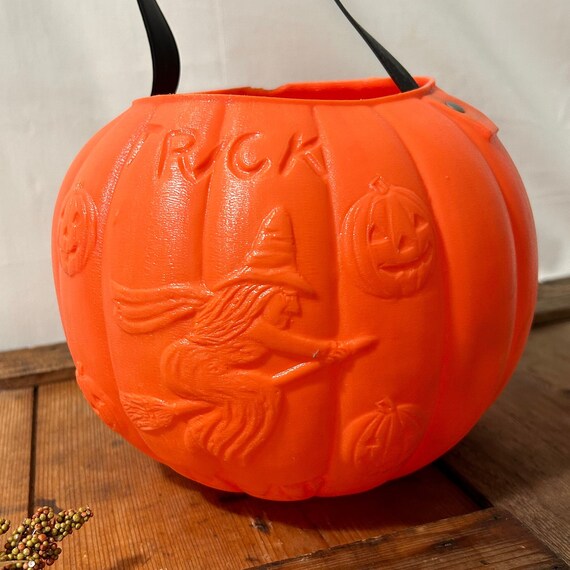 A J Renzi Blow Mold Jack o Lantern Pumpkin - image 3