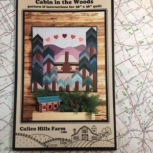 Cabin Quilt wall hanging sewing Pattern