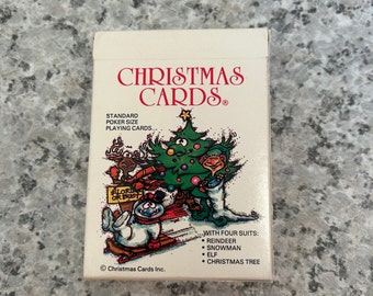 Christmas Cards Standard Deck Poker Playing Cards