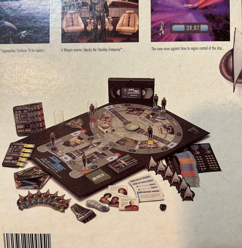 Star Trek VCR Interactive Board Game VHS Video Numbered Vintage Limited