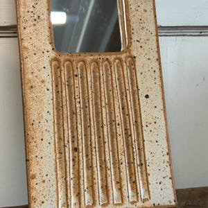 Artist-Signed Flanagan Studio Pottery Wall Mirror