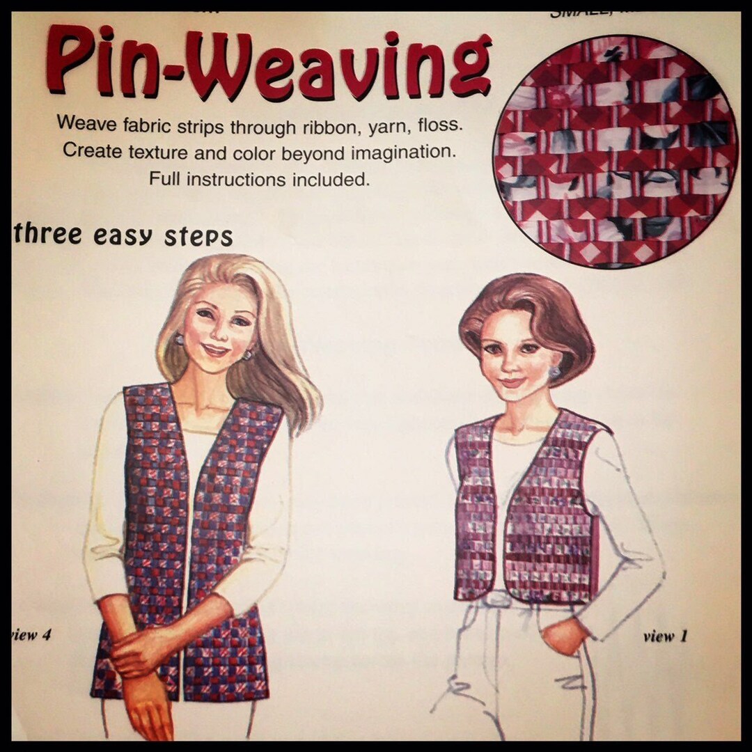 Vintage Pin Weaving Vest Patterns - Etsy