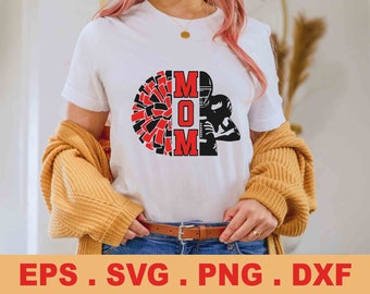Football Mom Cheer Mom SVG, Cricut Silhouette File (Digital Download)