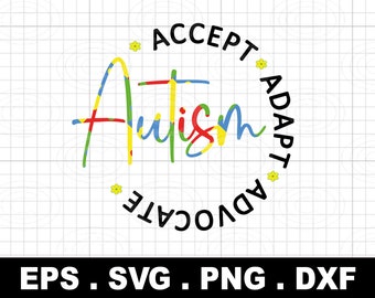 Autism awareness png, Autism love Png,Autism Design,Autism gift,Special Education,Autism Awareness Digital Download,Accept Adaptpn png Svg