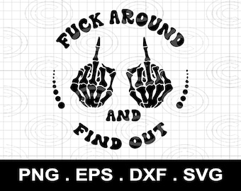 Fck Around Find Out SVG, Calavera de Punisher, Segunda Enmienda (Descarga digital)