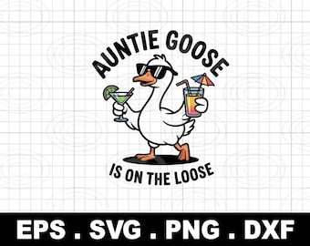 Auntie Goose Svg Png, Sarcastic Goose Cricut Design (Digital Download)