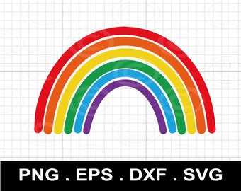 Bright Rainbow SVG png,Colorful Rainbow,Clipart, Boho Rainbow Png, Rainbow SVG, Rainbow clipart svg Instant Download Circut