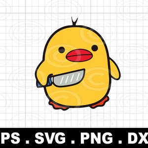 Ente mit Messer Shirt Png Svg, lustige Clipart, sarkastische SVG, digitaler Download