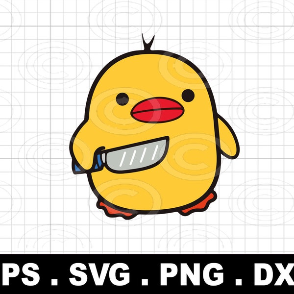 Duck With Knife Shirt Png Svg, Funny Clipart, Sarcastic SVG, digital download