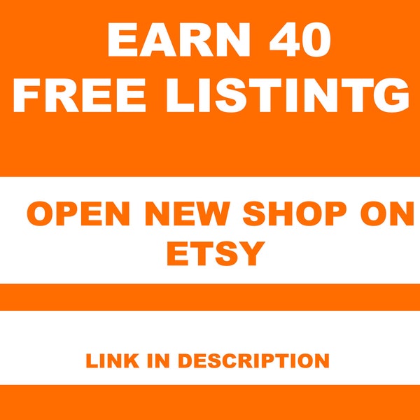 40 free listings Free Etsy Listings List 40 Product free 40 Listing Credit Get Free Listing Link To Open Etsy Store, 40 free