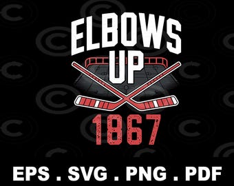 Elbows Up Canada png, Canadian Hockey png, canada png, Canadian Pride , ELBOWS UP EST 1867, Canada Forever